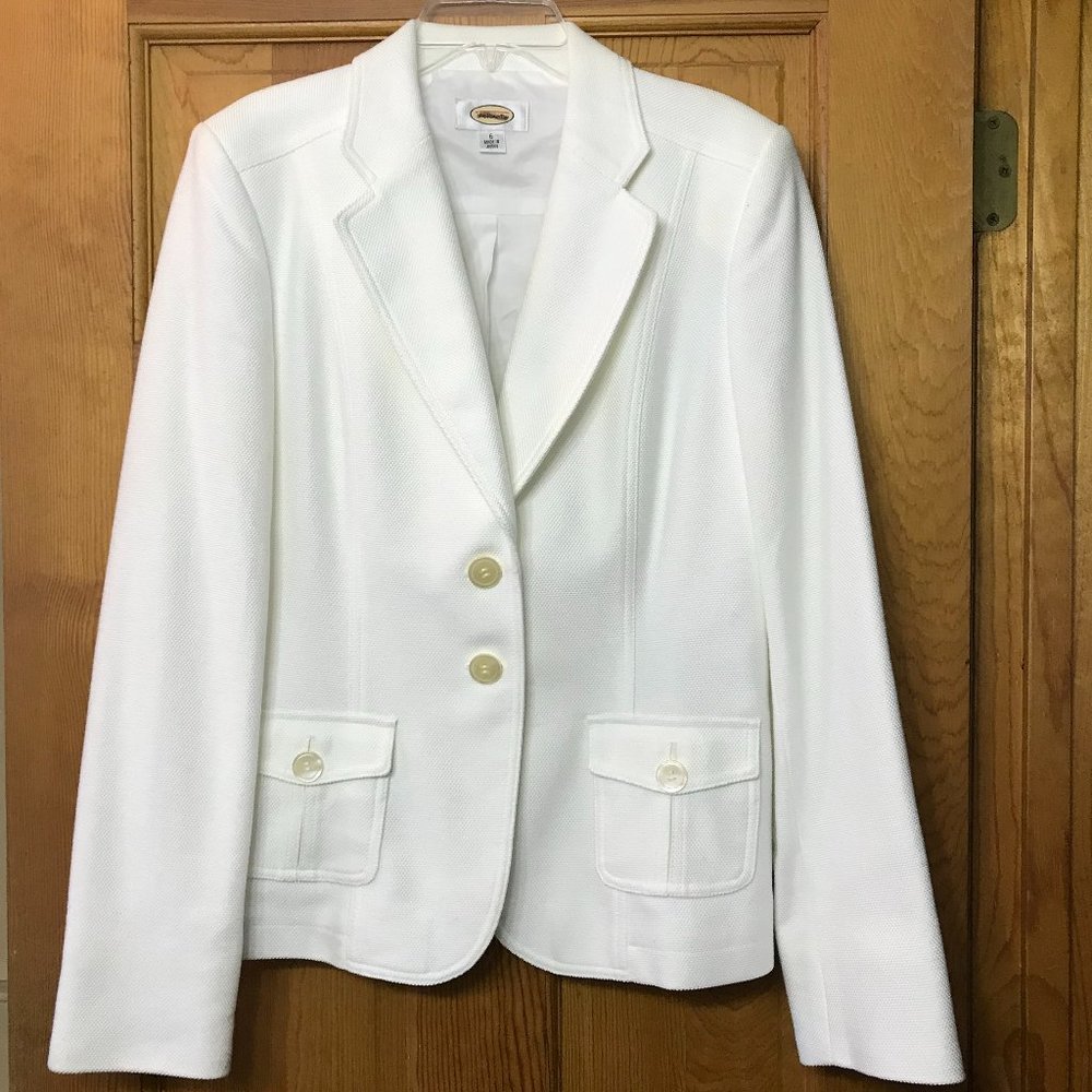 White Talbots size 6 blazer